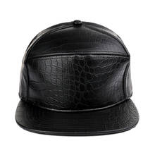 Boné de couro do plutônio casquette crocodilo vermelho em branco plano brimmed fivela de cinto ajustável hip hop feminino masculino chapéus de luxo boné dourado preto 2024 - compre barato