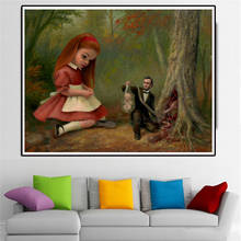 Mark Ryden Surrealism Painting Lincolns And Girl Abstract Posters And Prints Decorative Wall Art Canvas Pictures For Living Room 2024 - buy cheap