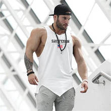 Brand Tank Top Men Gyms Bodybuilding Singlet Sleeveless Men's Tops Stringer Shirt Fitness Clothing Cotton Breathable Muscle Vest 2024 - buy cheap