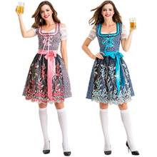 Sexy Adult Germany Oktoberfest Heidi Beer Girl Dirndl Dress Halloween Bavarian Traditional party Beer Maid Costume 2024 - buy cheap