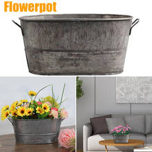 Vaso de plantas decorativo vintage, vaso de plantas suculentas para jardinagem, decoração de casa, revestimento de zinco 2024 - compre barato