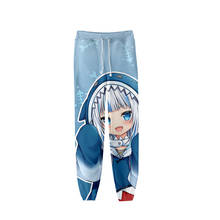Pantalones largos deportivos para hombre y mujer, pantalón holgado estilo Harajuku con estampado 3d de tiburón japonés, Kawaii, Harem, estilo Anime 2024 - compra barato
