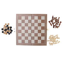 3-in-1 Wooden International Set w/ Foldable Storage Board Travel Board Game Modern Chessboard for Kids Teens Adults Gift 2024 - buy cheap