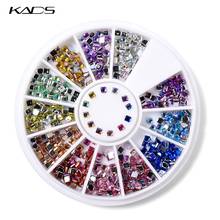 NEW AB 2X2mm Square Nail Art Decorations Rhinestone 600PCS 12 Color nail art decoration nails art rhinestones nails accessories 2024 - buy cheap