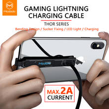 Mcdodo USB Data Cable 2.4A Fast Charging for IPhone X XR XS Max 8 7 6 Plus IOS 12 Mobile Phone Cord Elbow Game Charger LED Cable 2024 - buy cheap