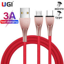 UGI 1M/2M/3M 3A Fast Charging Cable Quick Charger Type C USB C Cable Sync Data For Samsung Xiaomi RedMi Huawei OnePlus Nylon 2024 - buy cheap