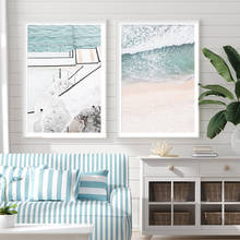 Modern Seascape Beach Posters Canvas Painting Wall Art Prints Pictures for Bedroom Living Room Interior Home Decoration No Frame 2024 - buy cheap