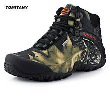 Man Trekking Outdoor Shoes Waterproof Canvas Camping Hiking Climbing Tactical Boots Men Fishing Mountain Sneakers Shoe 2024 - buy cheap