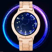 LED Display Revolving Light Touch Screen Electronic Men's Watch Night Vision Full Wooden Band Creative Wristwatch Relojes Hombre 2024 - buy cheap