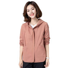Novo 2020 primavera outono jaqueta feminina coreano bordado casual com capuz com zíper casaco outerwear moda feminina topos 2020 k204 2024 - compre barato