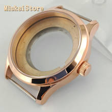 42mm rose gold watch case sapphire crystal fit ETA 2836,Miyota 8205 8215 821A Mingzhu DG 2813 3084 Movement 2024 - buy cheap