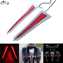 Alforje traseiro cromado de led para motocicleta, extensão, lâmpadas decorativas, luz traseira do sinal de seta para vitória, cross, patrulha de 2010 a 2016 2024 - compre barato