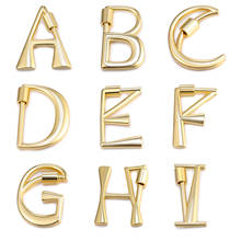 26-Letter Necklaces Alphabet Pendants Gold Color Copper Mini A-Z Letter Pendant Necklace Shinning 26 Initial Collares Jewelry 2024 - buy cheap