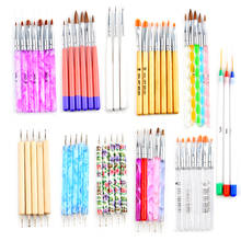 УФ-гелевая ручка для рисования, акриловая кисть для рисования ногтей, градиентные стразы, ручка, инструмент для дизайна ногтей 2024 - купить недорого