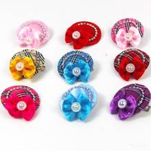5 or 10pc/lot Big sale Cute  Pet Dog Puppy Hair Cap Clips Kitten Hair Bows Pet Hairpin Grooming Accesso dog hair clips L145 2024 - buy cheap