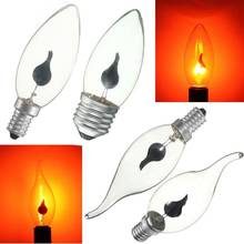 Lámpara de llama parpadeante para decoración de Navidad, bombilla LED E14 con efecto de fuego, ambiente decorativo, ahorro de energía 2024 - compra barato