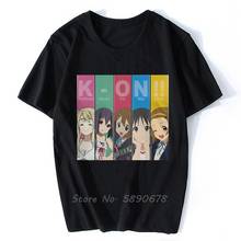 Anime inspirado t camisa k-on yui japão música anime lazer camisetas de manga curta o pescoço camiseta algodão puro presente topos 2024 - compre barato