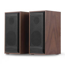 Caixa de som para computador, caixa de som em madeira para computador, formato de madeira 2024 - compre barato