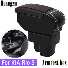 Armrest Box For Kia Rio 3 2011-2016 PU Leather Central Container Storage Box Armrest Box with USB Car Styling Accessories 2024 - buy cheap