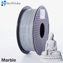 Northcube-filamento para impressora 3d, como mármore, pla, precisão dimensional 1.75mm, 1kg, cor branca, +/- 0.05mm 2024 - compre barato