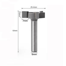 6mm Shank 1/4 shank 3 teeth T-Slot Router Bit Milling Straight Edge Slotting Milling Cutter Cutting Handle for Wood Woodwork 2024 - buy cheap