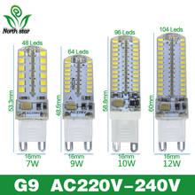 9PCS G9 LED Lamp 7/9W 10W 12W Corn Bulb AC220V SMD 2835 3014 48 64 96 104Leds Lampada LED Light 360 Degrees Replace Halogen Lamp 2024 - buy cheap