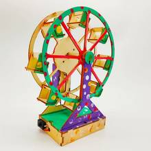 Creative Electric Wooden DIY Ferris Wheel Kit Children Educational Toys for Science Experiments 2024 - buy cheap