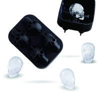 3D skull ice mold ice cube silicone mold bar DIY creative mold skull shape whiskey cocktail ice cube tray 2024 - buy cheap