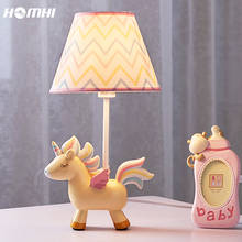 Unicorn Cute Desk Lamp Luminaria De Mesa Lampe De Chevet Girl Lamparas De Mesa Para El Dormitorio Kids Room Light Baby HTL-040 2024 - buy cheap