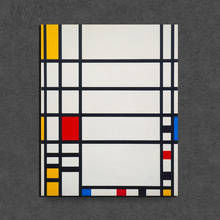 Piet Cornelies Mondrian Plaid Art Canvas Painting Print Living Room Home Decoration Modern Wall Art Oil Painting Posters Picture 2024 - buy cheap