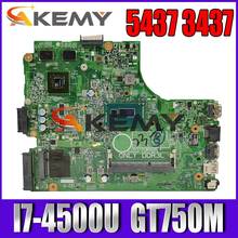 12307-2 Placa base para ordenador portátil para For DELL Inspiron 14R 5437 3437 placa base original I7-4500U GT750M 2024 - compra barato