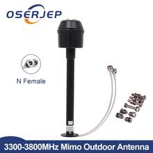 Antena Mimo de alimentación para exteriores, 2x 27dbi, 3300-3800MHz, con cable 2x N hembra de 0,3 M 2024 - compra barato