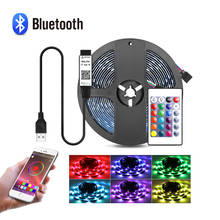 RGB LED Strip DC 5V Lights Bluetooth USB Luces Led 5050 SMD Flexible Tape Diode Remote Control Light For Liveroom TV Backlights 2024 - buy cheap