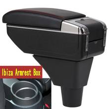 For SEAT Ibiza 6J Armrest Box Center console Arm Rest Central Armrest Storage Box cup holder ashtray modification accessories 2024 - buy cheap