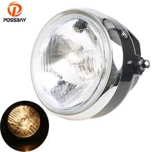 POSSBAY Universal Retro Custom Headlights Lamp for Honda JH 70 Harley Touring Cafe Racer Bobber Custom Chopper Motorcycle Lamp 2024 - buy cheap