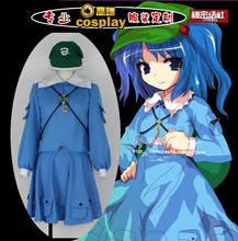 Touhou Project-disfraces de Cosplay Kawashiro Nitori, uniforme azul, falda, ropa de utilería para juegos de rol, personalización profesional de gama alta 2024 - compra barato