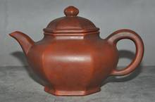 6" Marked Old Chinese Yixing Zisha Pottery Carved Tea maker Teapot Tea set pot 2024 - buy cheap