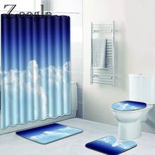Zeegle-tapete para banheiro, antiderrapante, impermeável, ideal para banheiro, cortina, conjunto lavável 2024 - compre barato