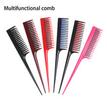 1PcTail Comb Plastic Practical Comb Hair Salon Barber Haircut Dyeing Pointed Tail Comb Hair Trimmer Brushes Hairdressing Styling 2024 - buy cheap