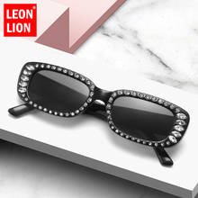 LEONLION Rectangle Sunglasses Women Small Frame Sun Glasses for Women Square Brand Designer Sunglasses Luxury Rhinestone Glasses 2024 - buy cheap