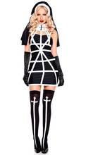 Halloween New Adult Female Holy Robes Holy Robes Priest Jesus Nun Christian Perform Costumes 2024 - buy cheap