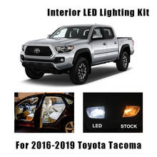 Juego de 10 bombillas LED blancas para Interior de coche, luz de lectura, aptas para 2016, 2017, 2018, 2019, Toyota Tacoma, Map, Dome Mirror, lámpara de licencia 2024 - compra barato