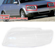 Car Headlight Headlamp Lens Dust Cover Clear ABS For Audi A4 B6 2002 2003 2004 2005 Front Left 2024 - buy cheap