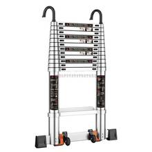 Retractable Ladder Household Folding Ladder Indoor Lift Stair Thickened Aluminum Alloy Engineering Ladder Vertical Ladd 2024 - compre barato