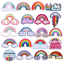 Patches On Clothes Rainbow Quality Lovely Garment Sew On Decoration Dress Jacket Cowboy Cute Iron On Badge Stickers On Clothes 2024 - buy cheap