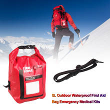 Bolsa de primeros auxilios impermeable al aire libre, Kits médicos de emergencia, viaje, Camping, senderismo, pesca, bolsa seca de supervivencia, estuche de almacenamiento de medicamentos, color rojo, 5L 2024 - compra barato