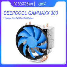 Кулер для процессора DEEPCOOL GAMMAXX 300, кулер с 3 тепловыми трубками для Intel 775, 1155, 1156, 1150, 1151, AMD AM3, AM2 2024 - купить недорого