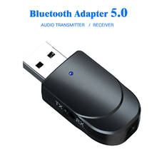 Bluetooth 5.0 Audio Receiver Transmitter Adapter Mini 3 in 1 Wireless Bluetooth Adapter 3.5mm AUX RCA Stereo Car Kit For TV PC 2024 - buy cheap