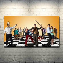 O escritório série tv arte seda lona poster impressão 13x24 24x43 Polegada para sala de estar decoração de parede-009 2024 - compre barato