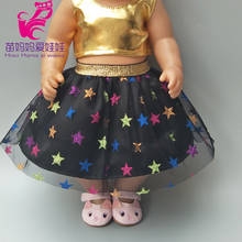 Танцевальное платье для куклы 18 дюймов, Одежда для куклы 43 см, штаны для куклы, новогодние подарки для маленьких девочек 2024 - купить недорого